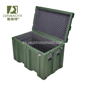 Caja de plástico grande para almacenamiento de equipos de defensa, resistente al agua, caja de misiles